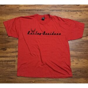 Harley Davidson Russ Welch Texas Red 2XL Graphic T Shirt Men Cotton